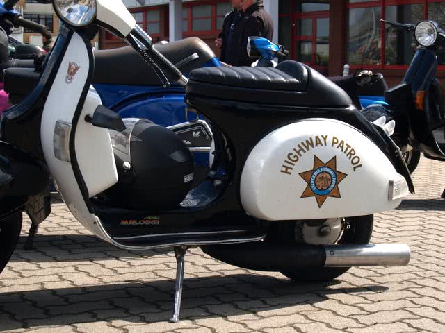 Highway Police Vespa Scooter